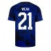 Förenta staterna Timothy Weah #21 Borta matchtröja VM 2022 Kortärmad Billigt